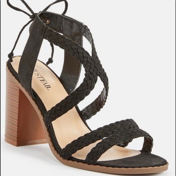 JustFab Brenda Braided Heeled Sandal - Picture 5 of 5